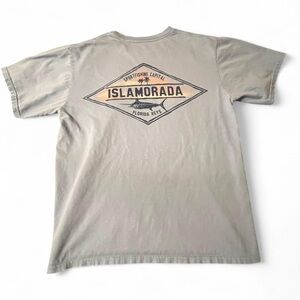 Blue 84 Gray Islamorada Graphic Men's T-Shirt